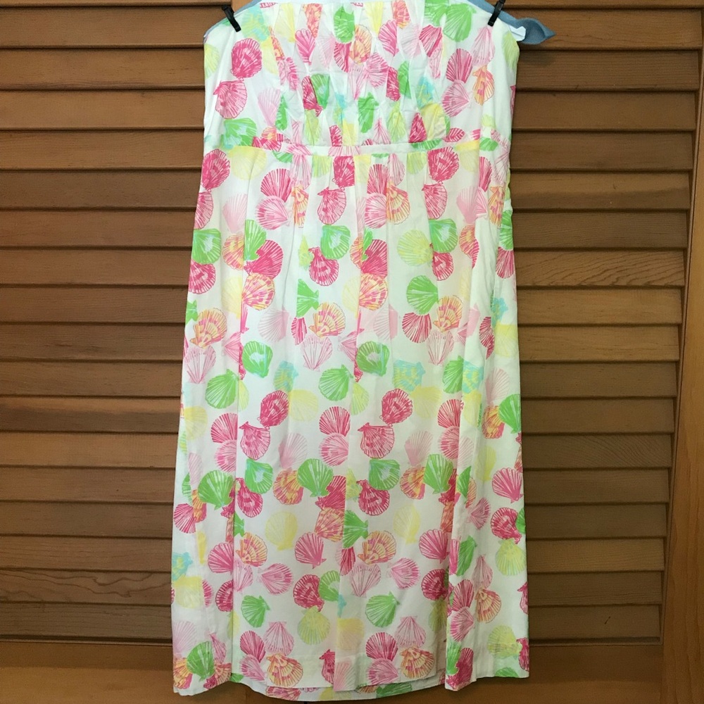 Lilly Pulitzer Seashell Print Strapless Dress